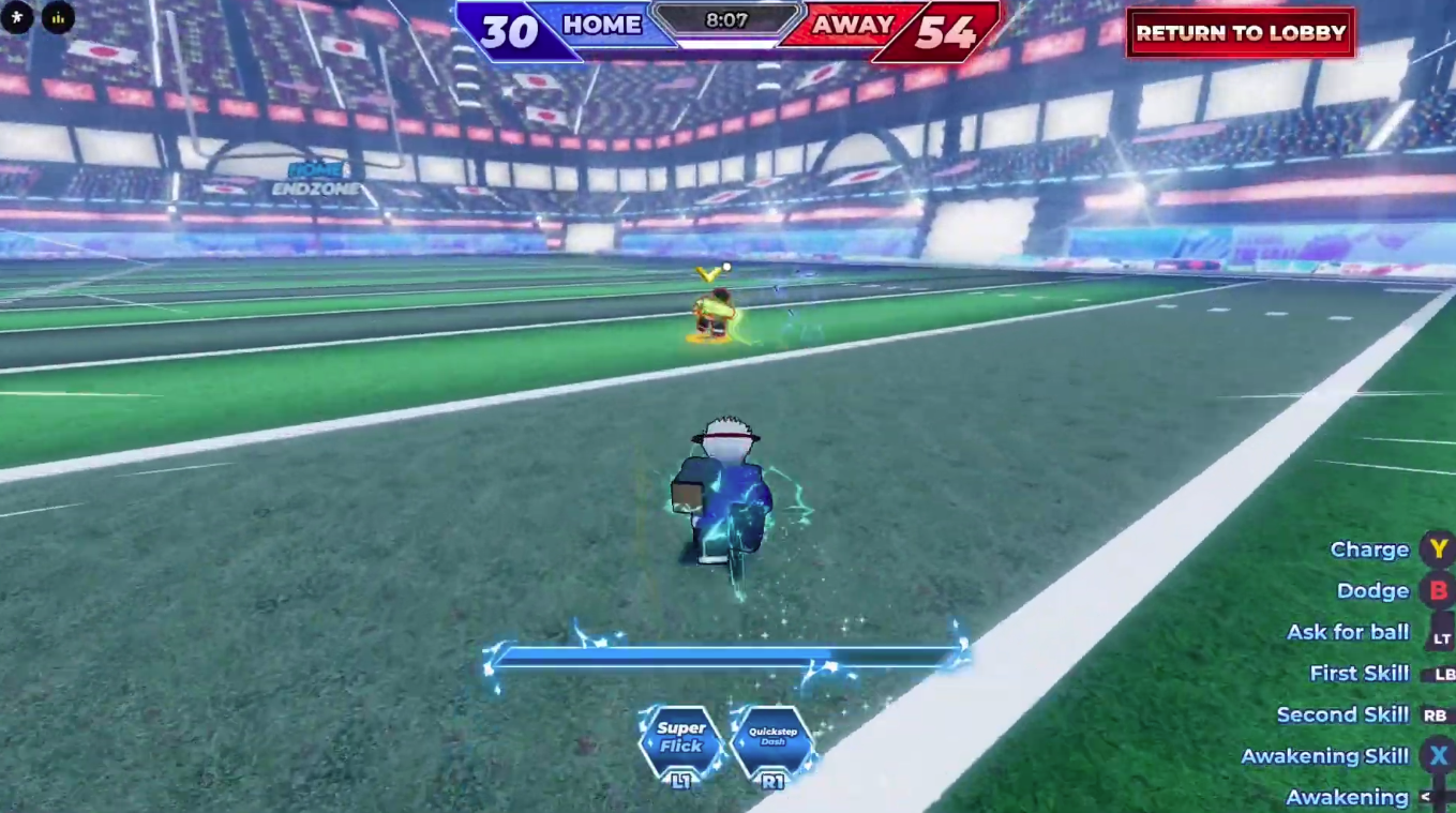 Endzone: Strike screenshot used as a reminder to avoid scam servers and fake verification links