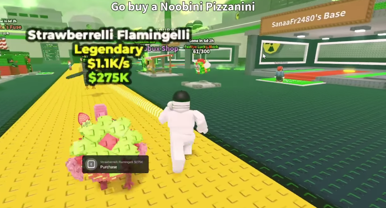 Steal A Brainrot screenshot used for the Christmas update context section