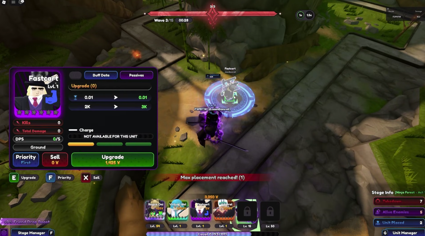Universal Tower Defense screenshot used to illustrate redeeming codes inside the game UI